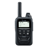 Front view of ICOM IP503H LTE two-way radio