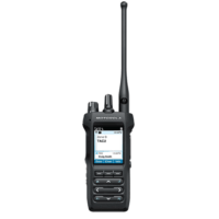 Front view of Motorola APX N50 two-way radio